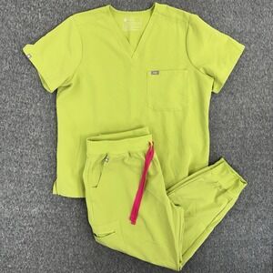 FIGS Matcha Scrub Set Retired Color Catarina Top XL Zamora HW Jogger XLP Nurse